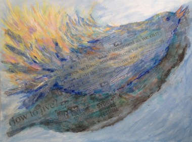 Genus Festiva Phase Four In which I realise there's a space where I can add plumage in the  lovely colours of my initial vision