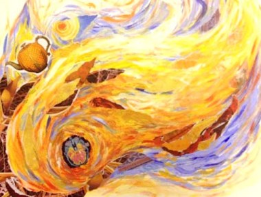 creative flame painting