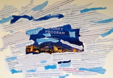 Celebrate Creative Ageing Sydney collage of program phase one Sally Swain © original art