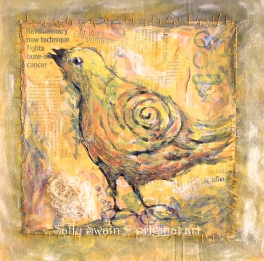 Yellow Hope Bird Cancer Council Sally Swain