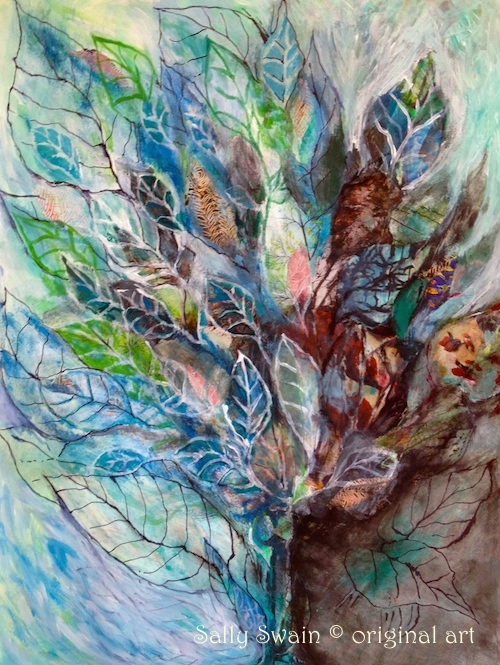 tree art painting Sally Swain