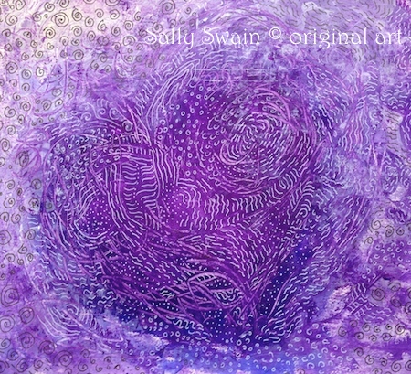 purple heart art Swain