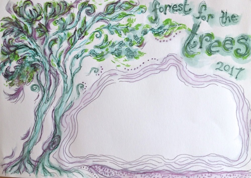 art journal Forest for Trees