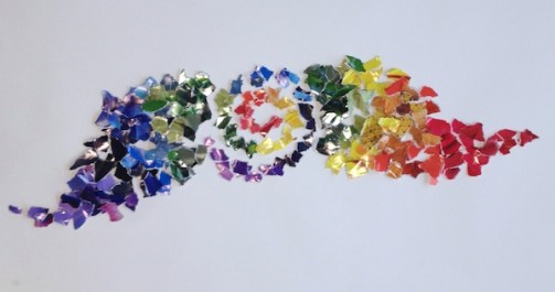 mosaic collage rainbow Swain