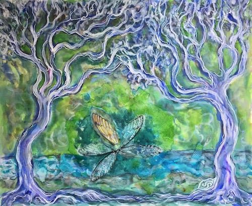 art trees cicada wing grief